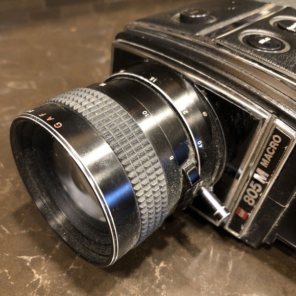 GAF 805 M Macro Movie Camera Super 8 Used‎ Video Equipment UNTESTED AS IS - Picture 5 of 9